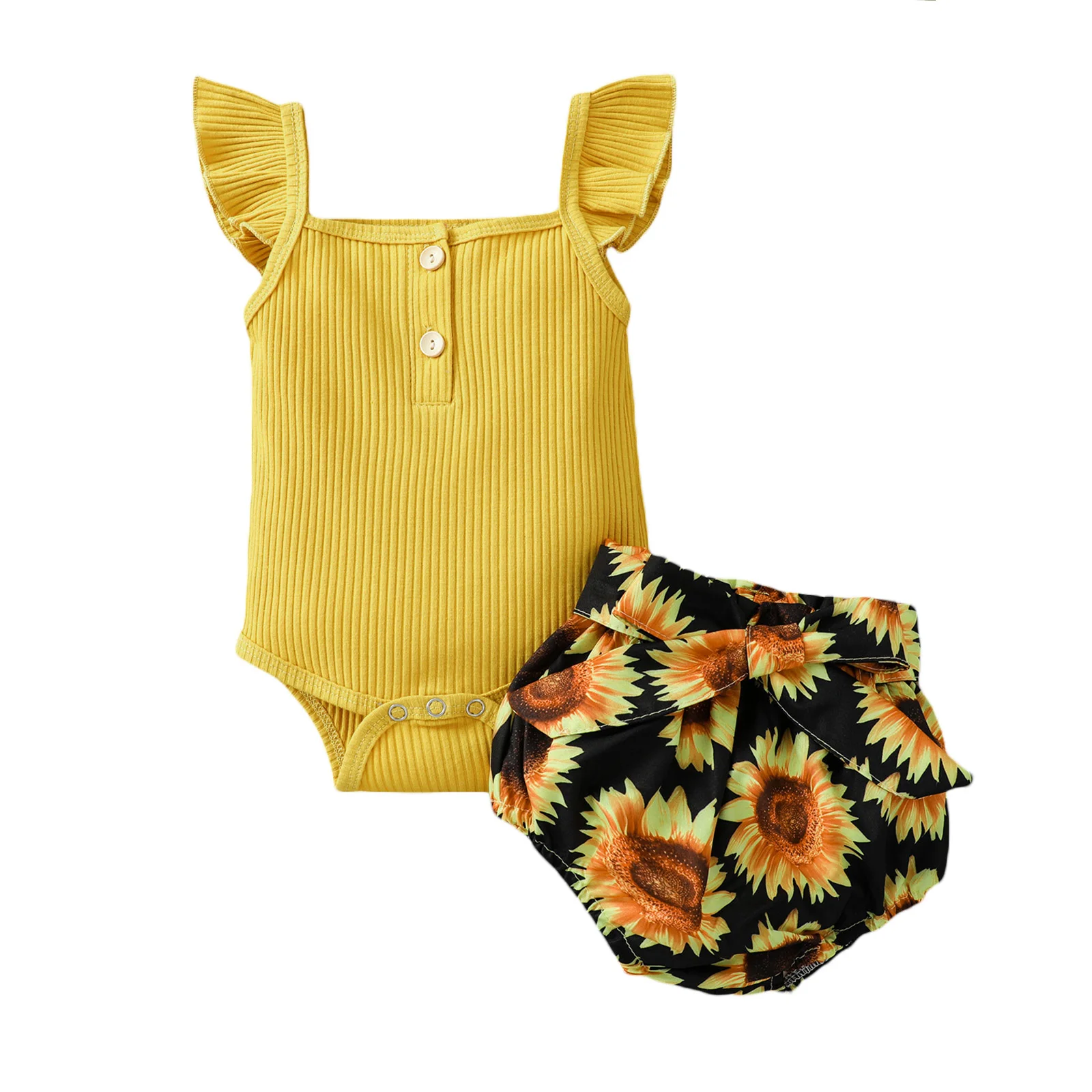 Хлопковое боди для новорожденных девочек 0-18 месяцев с рукавами-фонариками Топы