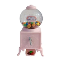 creative pink candy twist machine piggy bank for paper money boxes birthday gift valentines day girl heart gift ornaments fp092
