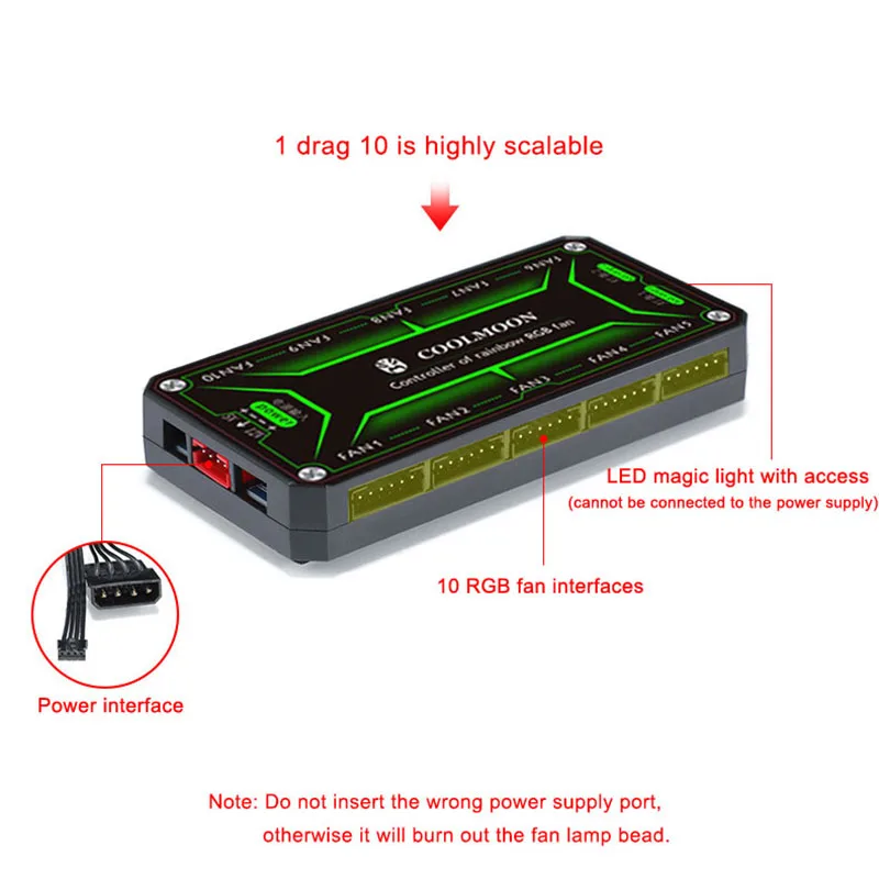 Кулер для ПК 120 мм бесшумный кулер игрового чехла QJY99 | Вентиляторное охлаждение