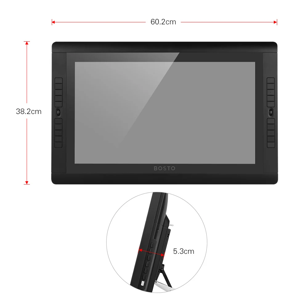 Графический монитор BOSTO artist 22HDX 21 5 дюйма HD IPS экран 20 шт. клавиш и регулируемая