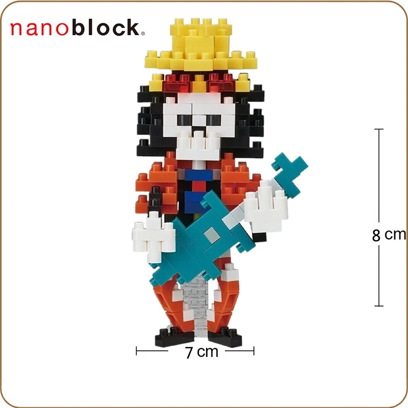 New Kawada NBCC-055 Nanoblock One Piece Burukku Brook Building Blocks Toy 190 Pcs Diamond Creative Mini Bricks For Children | Игрушки и