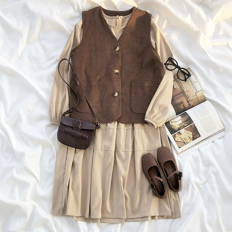 Женское зимнее весеннее повседневное длинное платье комплект 2020 винтажная