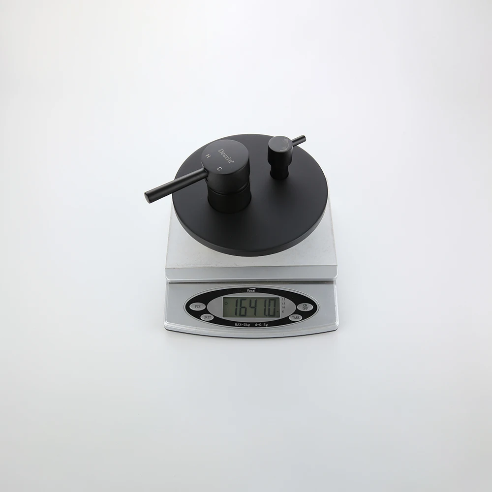 Современный латунный матовый черный душевой набор для ванной комнаты настенный