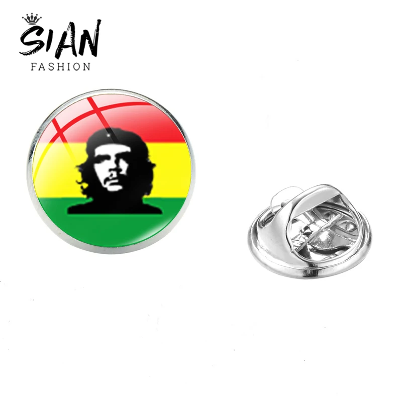 Азиатских 2021New Боб Марли нержавеющая стальная брошь Популярные регги певец