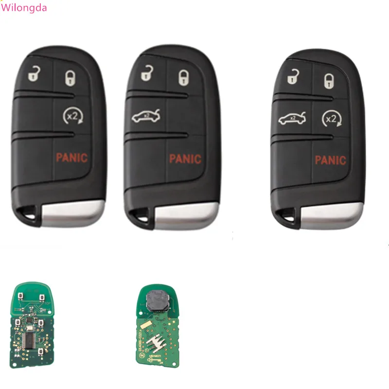 

Wilongda 4/5 Button Smart Remote Key pcf7953 chip 434Mhz For Chrysler Dodge Charger Journey Challenger Durango 300 key