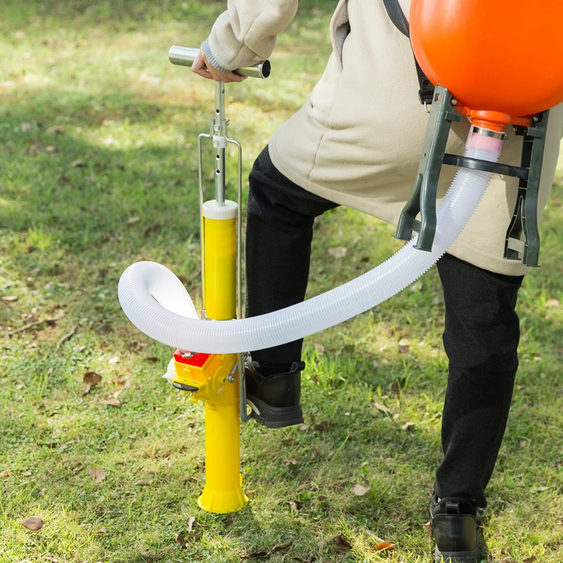 

Time-Limit!! Backpack cropper roots Fertilizer Pedal model to Underground 6-16cm depth adjustable Manual Fertilizer Device