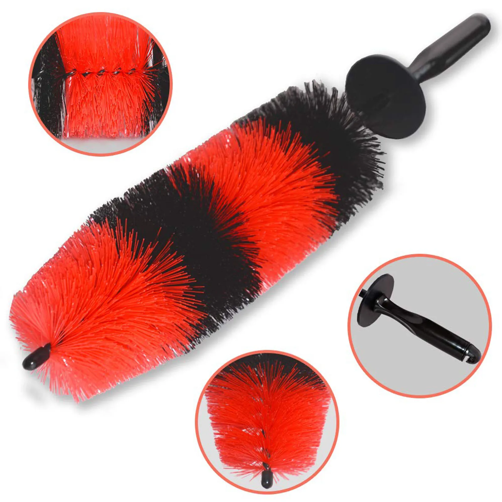 

Master Wheel Brush Easy Reach Wheel and Rim Detailing Brush Detail Multipurpose use for Wheels Rims Exhaust Tips Motorcycles