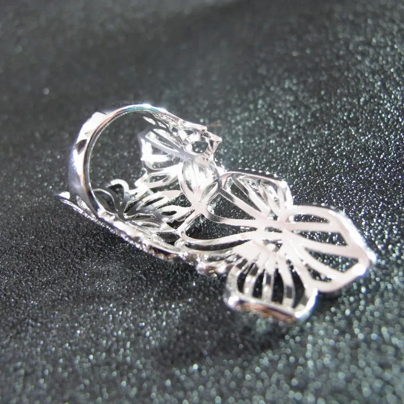 Скидка распродажа в европейском стиле Модный камень циркон полые виде цветов с