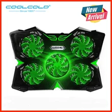 COOLCOLD Gaming Laptop Cooler Cooling Pad with 5 LED Fans for 12-17 Laptop