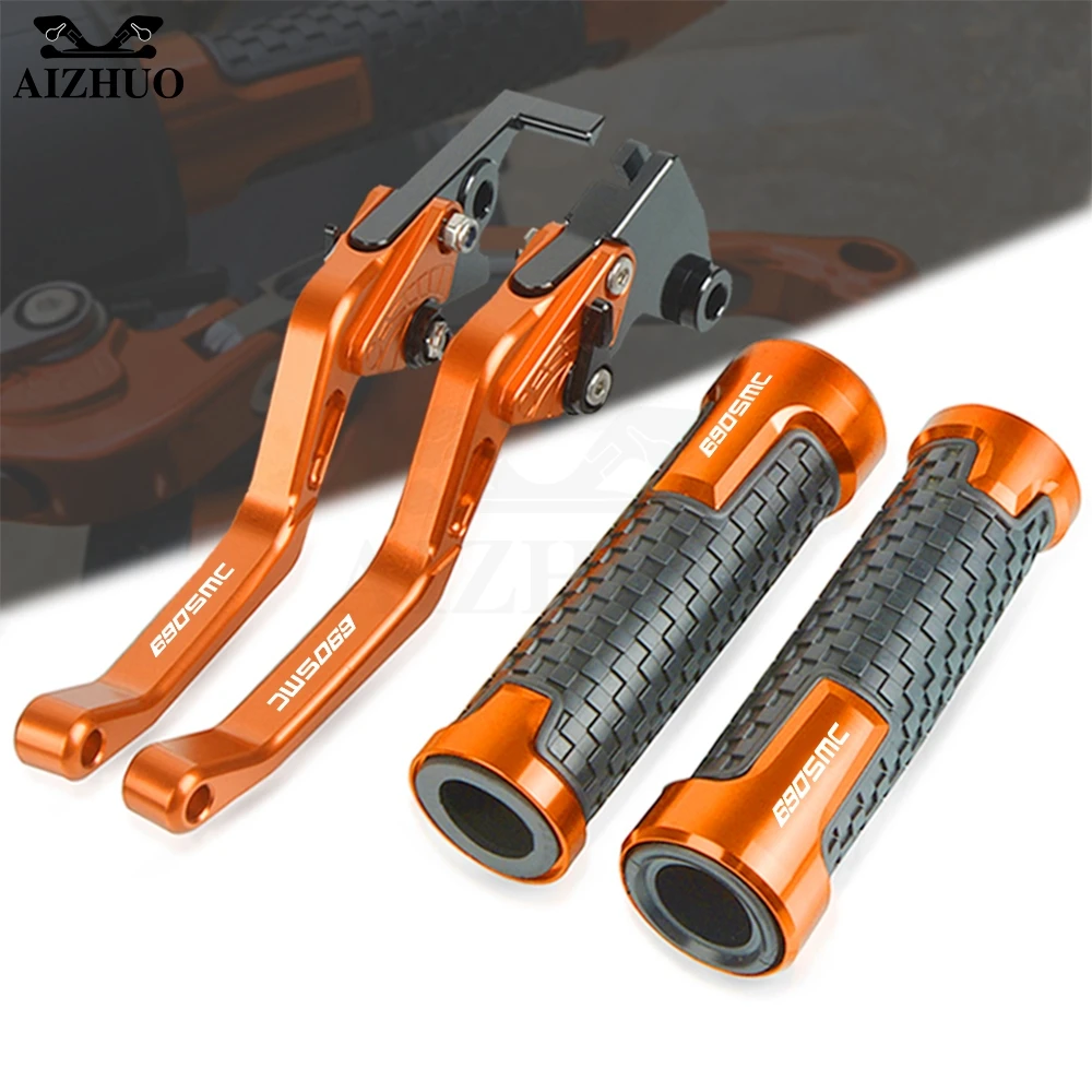 

Алюминиевый тормозной рычаг сцепления руля мотоцикла CNC рукоятка для 690SMC 2008-2013 2012 690 SMC 2011 2010 ручки аксессуары