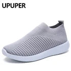 UPUPER 35-43, женские кроссовки, дышащие сетчатые носки, женская обувь для бега, всесезонные легкие слипоны, Женская прогулочная обувь