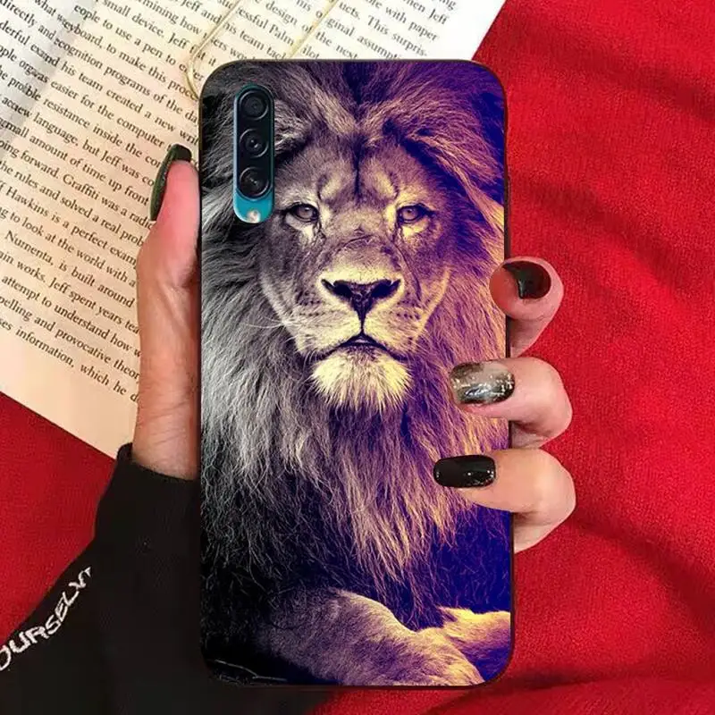 TOPLBPCS Lion Alpha мужской черный ТПУ мягкий чехол для телефона Samsung A10 20s 71 51 10 s 20 30 40 50 70 80