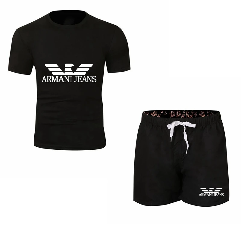 

2012 Summer Fashion Brand T-Shirt Shorts Suit Men Tracksuit+Shorts Suit Sportswears S-XXL Street Hip-Hop Harajuku Tops Tshirt