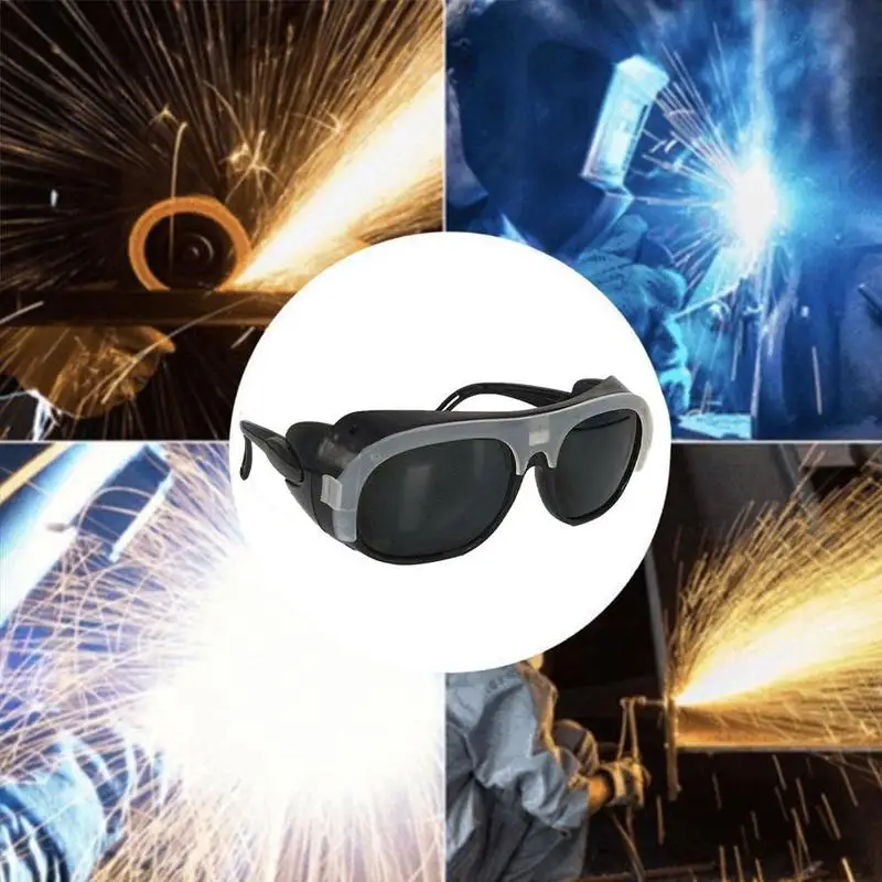 

[cowhide Glasses] Electric Welding Glasses, Welder Goggles, Labor Welding Safety Anti-shock Arc Argon Welding Sunglass Insu L7I4