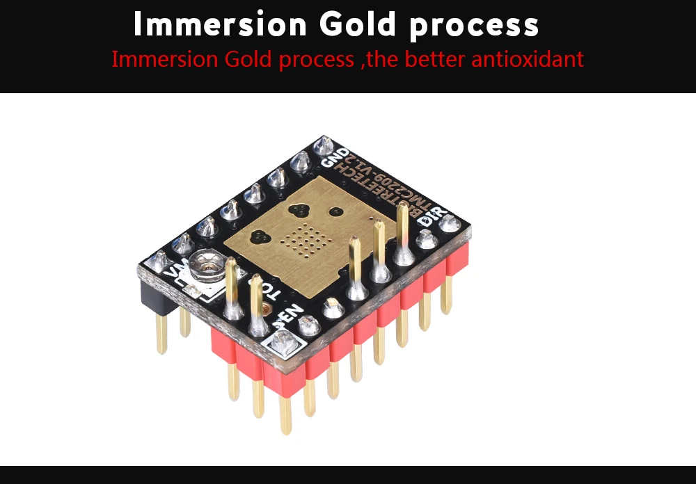 5 шт. BIGTREETECH TMC2209 V1.2 Драйвер шагового двигателя UART+ 5 шт. протектор 3d принтер части tmc2208 Ramps 1,4 SKR MKS плата управления