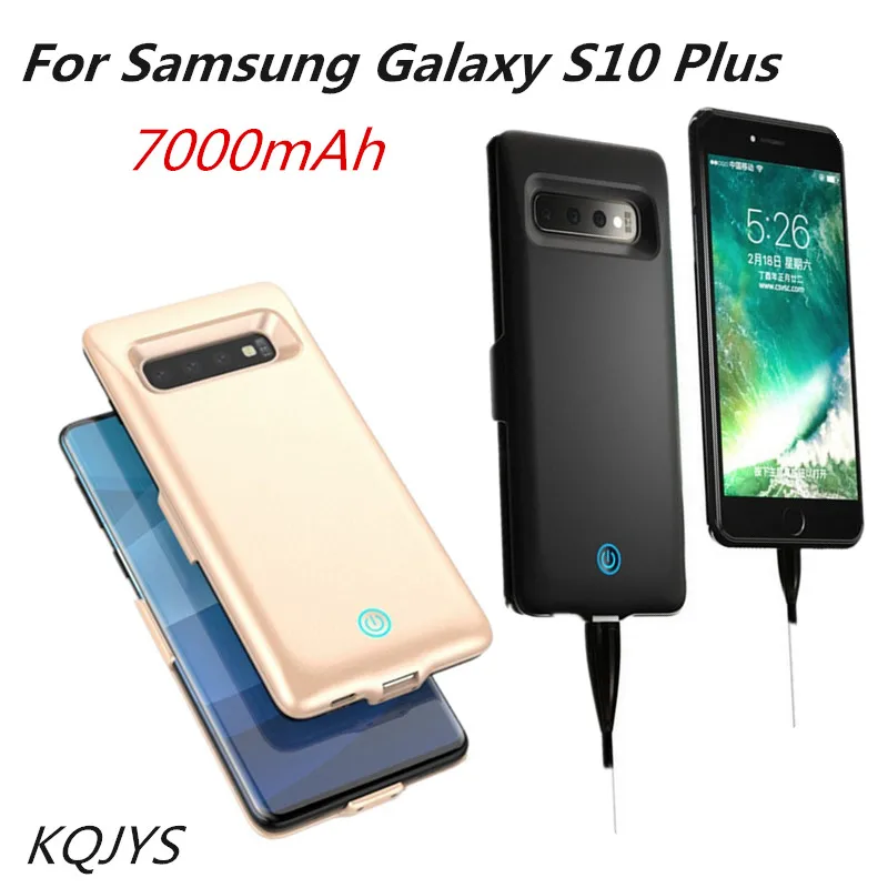 7000 мА/ч ультра тонкий Power Bank зарядное устройство чехол для Samsung Galaxy S10 плюс Чехол
