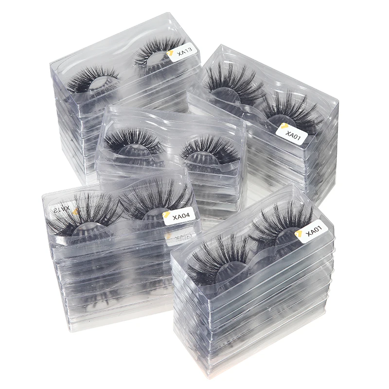 

25mm 3d Mink Lashes Long Thick Fluffy Lashes Dramatic False Eyelashes Wholesale Makeup Mink Eyelashes