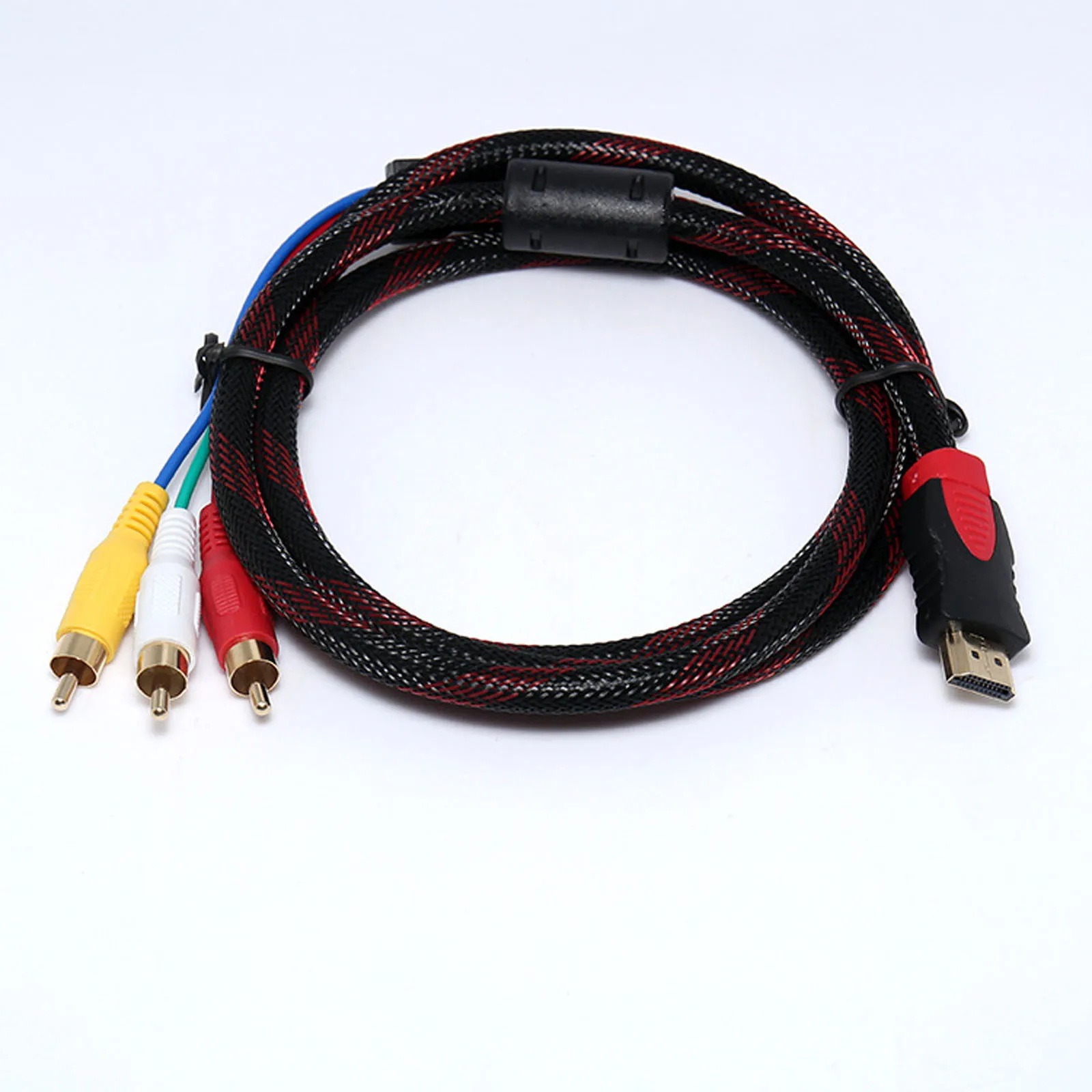 HDMI штекер к 3 RCA Видео Аудио AV кабель адаптер для ТВ HD TV DVD 1080P 3RCA 59 05 &quot / 150 см