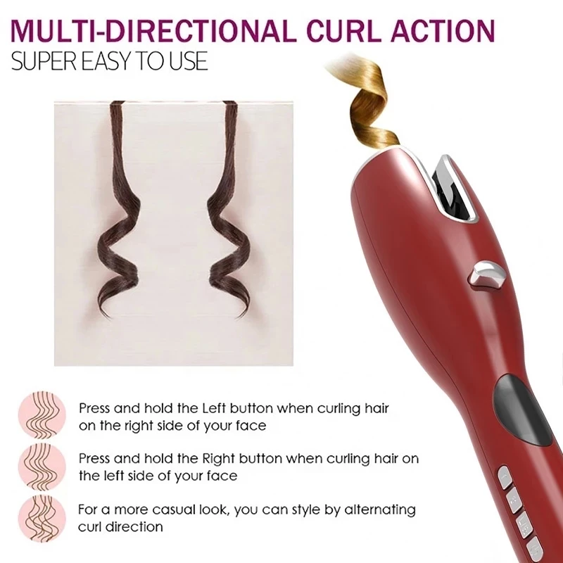 

Professional Hair Tools Curling New Type Infrared LCD urlers Rollers Anti Scalding Curling Iron Hair Styling Toolshair dry