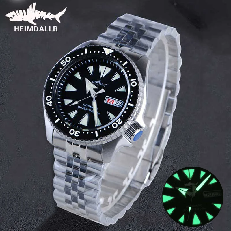 

Heimdallr SKX007 Super Luminous Mens Diving Watch Stainless Sapphire 20ATM Waterproof NH36A Automatic Movement Mechanical Watch