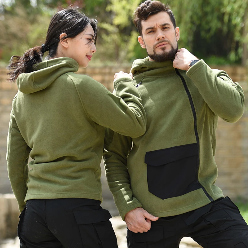 

Military Outdoor Fleece Jacket Men Softshell Waterproof Camo Clothes Tactical Camouflage Army Hoody Jacket Male Winter Coat