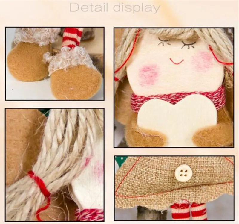 2019 новый год Noel Рождество Ангел девочка плюшевые куклы Рождественская елка