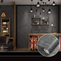 self adhesive pvc wallpaper waterproof vintage style concrete look wallpaper roll for shops cafes renovation