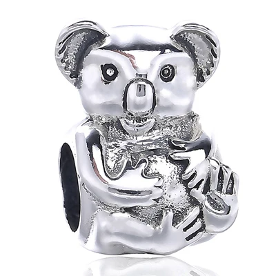 925 пробы, серебряный, лягушка, змея, кот, тигр, панда, милые животные, бусины, подвески, подходят для браслетов Pandora, подвески, серебро, 925 - Окраска металла: Родиевое покрытие