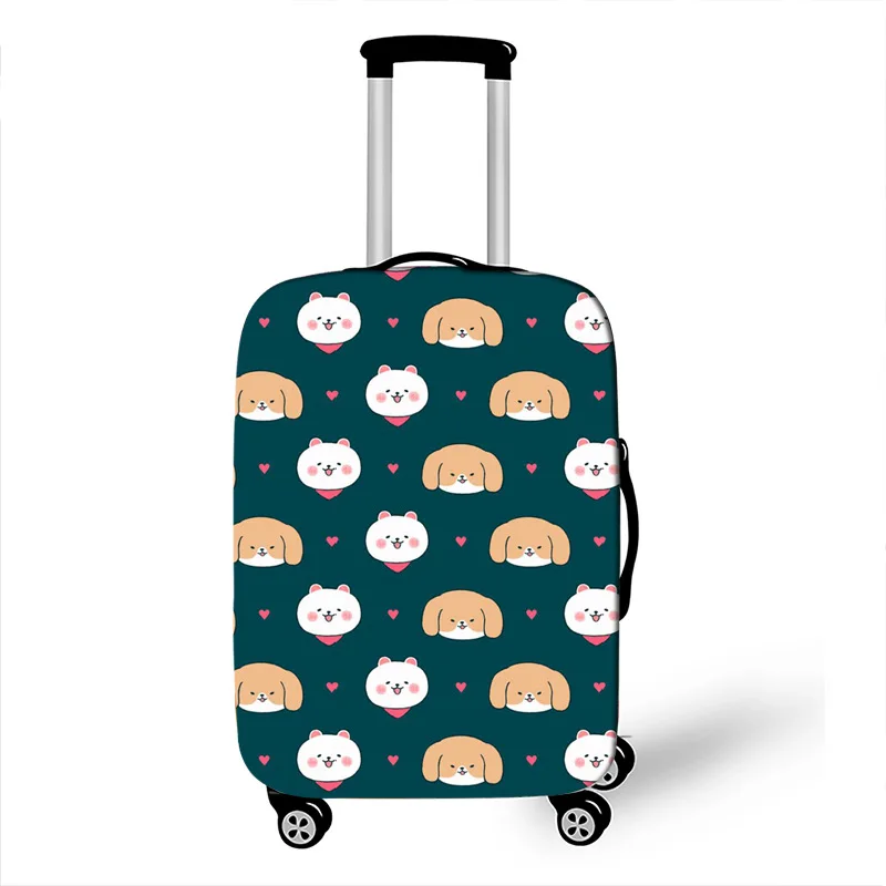 13 Kawaii Animal Women Luggage Case Protective Cover Waterproof Thicken Elastic Suitcase Case Apply 18-32 Inch Travel Accessories - Цвет: 13