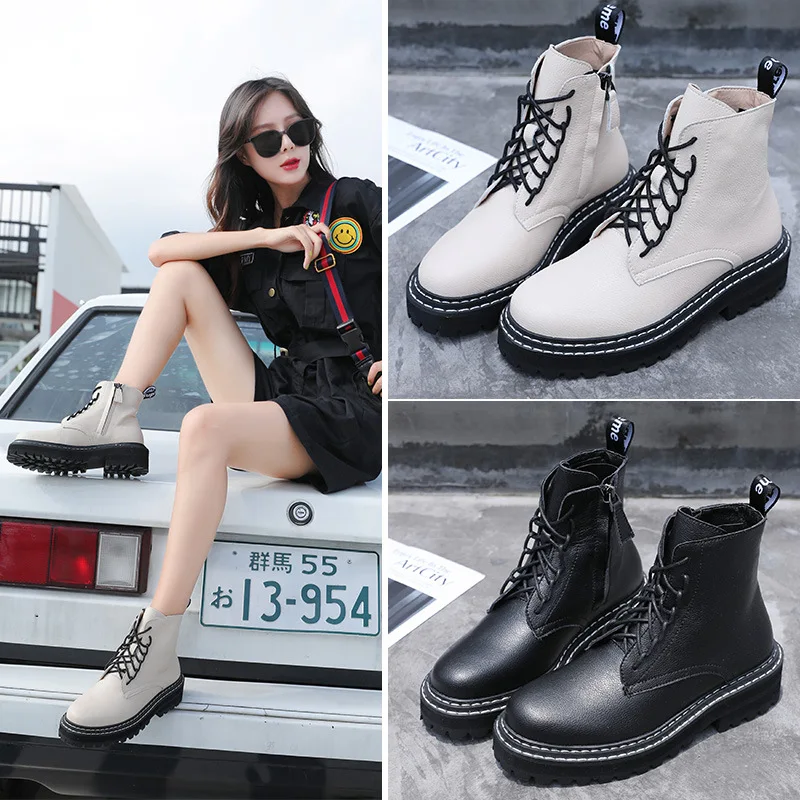 Роскошная брендовая Новинка 2019 модные женские сапоги из 100% воловьей кожи Зимние