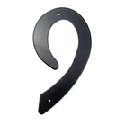 10 см Современный домашний номер для двери, домашний адрес, номера почтового ящика для дома, цифровой дверной знак для улицы, 4 дюйма. #9 Алюминий черный