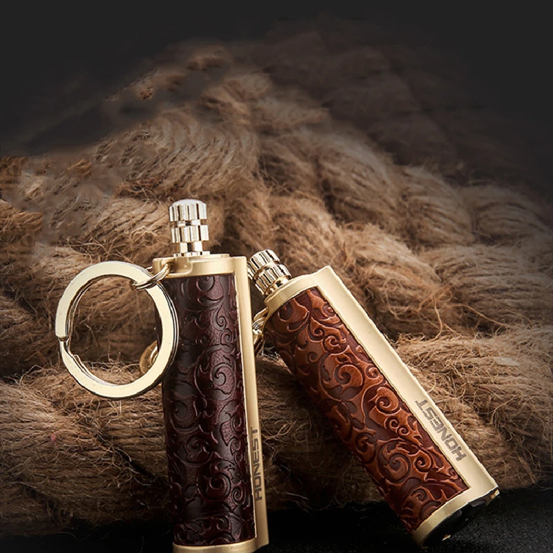 Перманентный кремневый стартер Зажигалка Брелок нападающий Бензин керосин