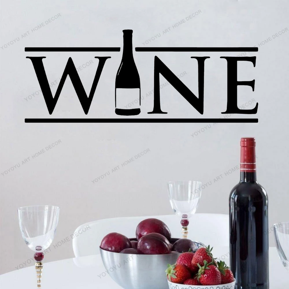 

Wine Cup Quote Removable Bar Decoration Garage Pub Club Wall Sticker Kitchen Room Decal Decor Home Decoration Posters cx1990