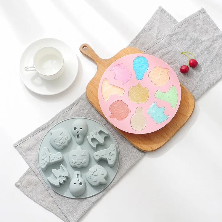 Round pet rice cake mold children's food supplement making chocolate fudge 3D silicone steamable baking tool | Дом и сад