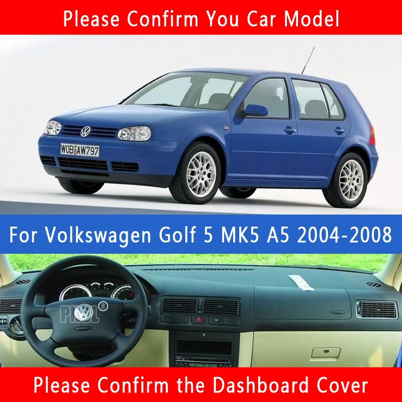PNSL коврик для приборной панели автомобиля Volkswagen Golf 5 MK5 A5 2004-2008 защита от солнца