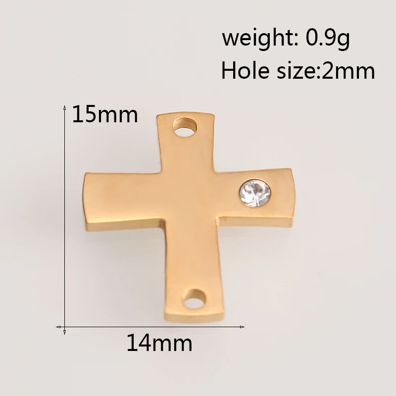 Бусины-разделители для изготовления ювелирных изделий золото/сталь нержавеющая