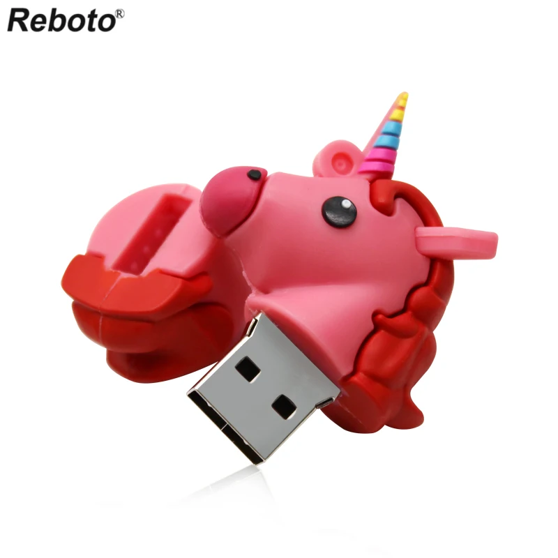 Стиль, мультяшный флеш-накопитель в виде единорога, 32 ГБ, Usb флеш-накопитель, милая лошадь, флешка, реальная емкость, 4 ГБ, 8 ГБ, 16 ГБ, карта памяти