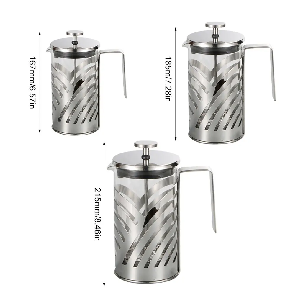 Френч пресс для приготовления кофе из нержавеющей стали изолированный кофейный