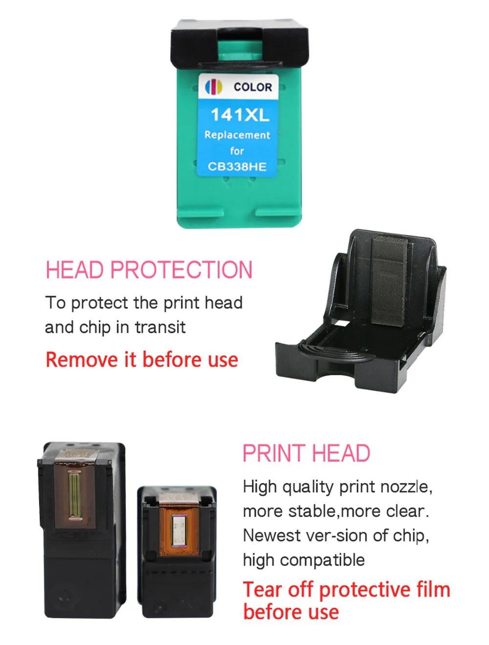 Совместимый чернильный картридж для hp 140 140 141 hp 140XL для hp Photosmart C5273 C5283 C5293 D5363 C4473 C4480 C4483 C4583 C4593