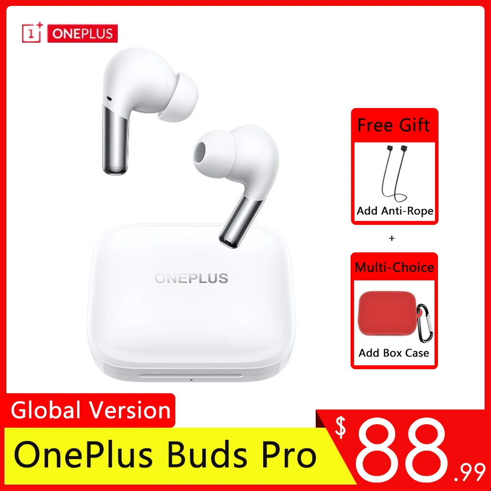 

OnePlus Buds Pro TWS Earphone Bluetooth 5.2 Adaptive Noise Cancellation LHDC Wireless Headphones For OnePlus 10 Pro 9R Nord 2 8T
