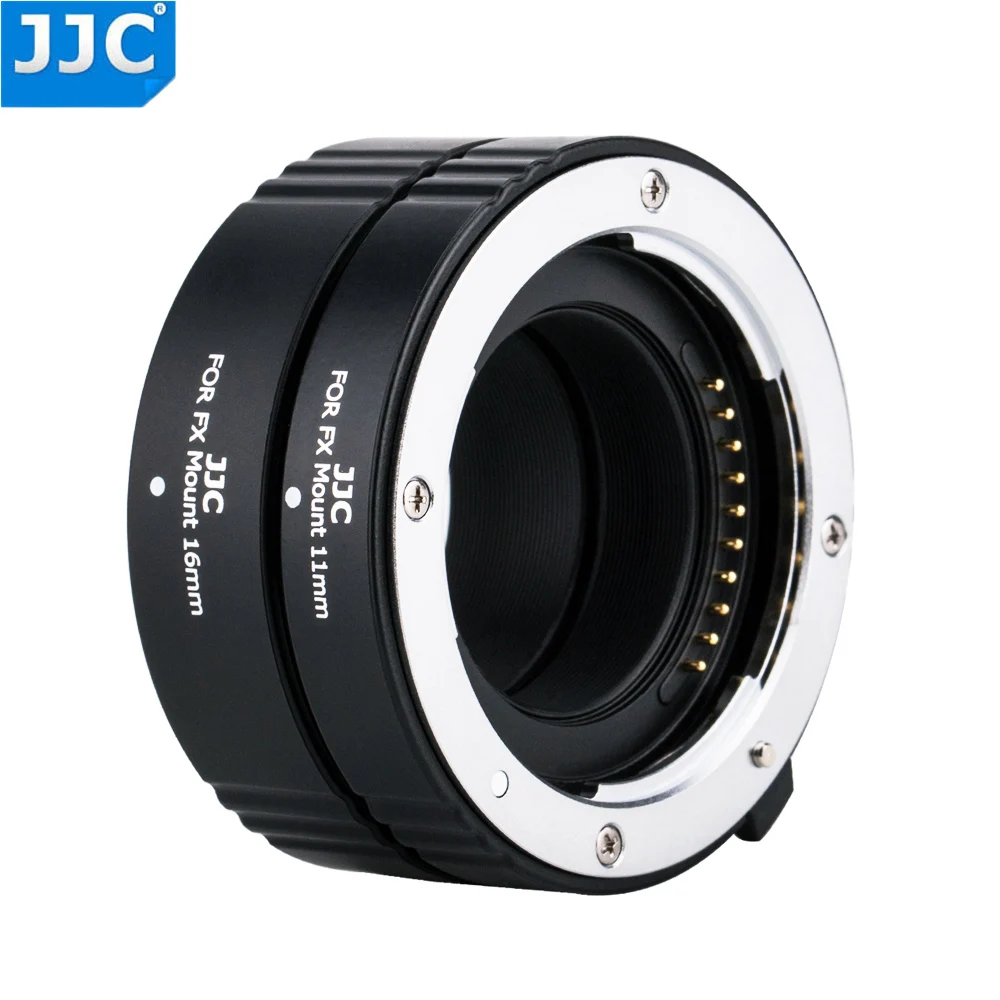 JJC автоматические удлинительные трубки 11 мм 16 мм переходное кольцо для Fujifilm X Крепление камеры X-A1/X-A2/X-A3/X-Pro2/X-Pro1/X-M1/X-T10/X-T20