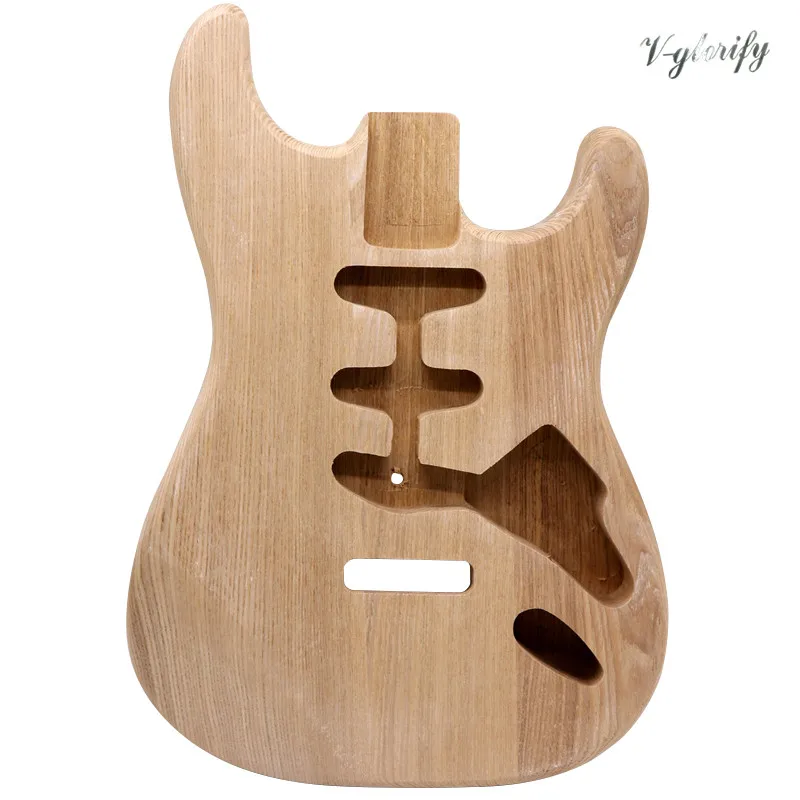 ashwood st elektrische gitarre körper schwere holz gitarre barrel für diy unfinished gitarre teile holz farbe st körper 57 cm tasche b