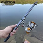 Рыболовный комплект-1,5-3,0 м, телескопическая удочка с металлической катушкой, спиннинговая катушка для путешествий, рыбалки