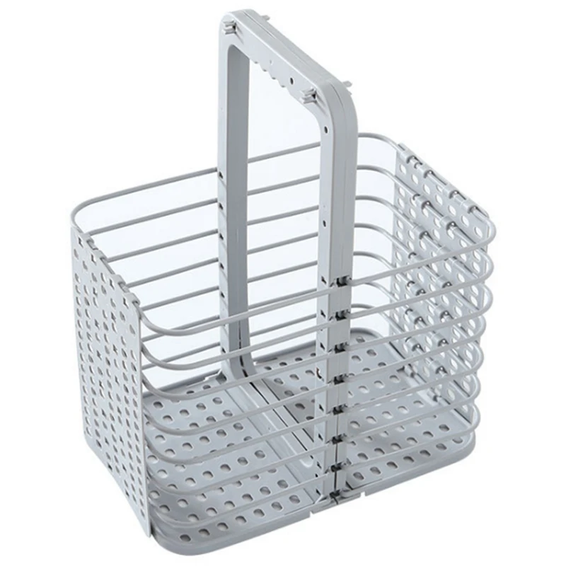 

Floor-Standing Foldable Laundry Hamper with Handle Hollow Dirty Clothes Storage Basket Laundry Basket