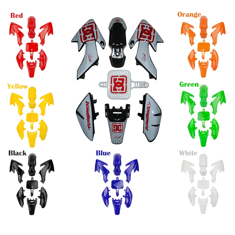 

Full Plastic Fairing Set body Kits Plastic Fender For HONDA XR50 CRF50 50/70/90/110/125CC Dirt Pit Dirt Bike Plastic Motorcycle