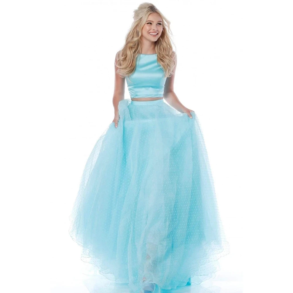 

Tulle Ball Gown Lush A-Line Tulle Skirts Elastic Waist Line Wave Pornt Skirts Floor-Length Long Skirt Ever Pretty Any Colors