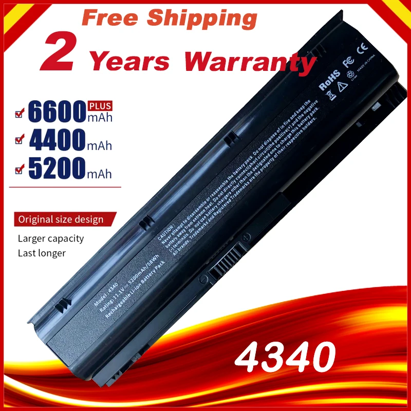 Аккумулятор для ноутбука HP ProBook 4340s 668811 541 851 669831 001 аккумулятор большой емкости