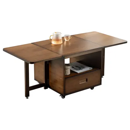 

Folding coffee table household movable tea table modern minimalist low table simple small apartment coffee table bamboo