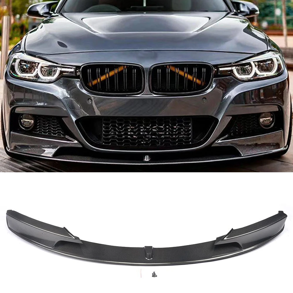 Передний спойлер для подбородка из углеродного волокна/АБС пластика фартук BMW 3