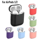 Мягкие силиконовые чехлы для Apple Airpods 12, защитный чехол для беспроводных Bluetooth наушников Apple Air Pods, сумки для зарядки